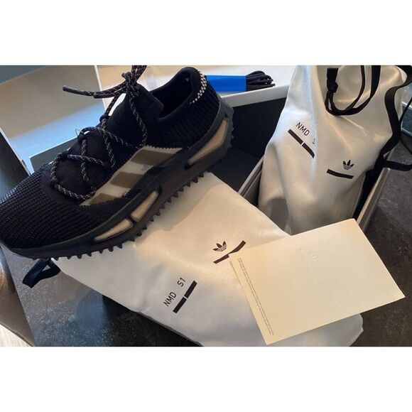 Adidas NMD_S1 Shoes Men\'s, Black, Size 5 BRAND NEW WITH TAGS. NO BOX. COMES WITH main image 4
